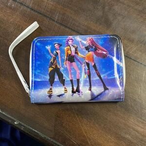 Wallet featuring characters from the Netflix animated film K-Pop Demon.